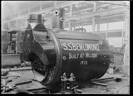 Boiler from steam ship